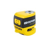 Oxford Micro XA5 Alarm Disc Lock - Candado Moto con Alarma Integrada | Antirrobo Moto de Alta Seguridad | Accesorios Moto de Protección para Scooters y Motos con Sirena 110 dB y Batería Recargable