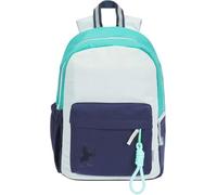 Oxford Mochila Escolar para Niños con Bolsillo Acolchado para Ordenador Portátil para Suministros Escolares Impermeable para la Escuela Funky Turquesa