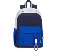 Oxford Mochila escolar para niños con bolsillo rígido para portátil para accesorios escolares impermeable para la escuela Funky azul marino