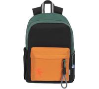 Oxford Mochila escolar para niños con bolsillo rígido para portátil para material escolar impermeable para escuela funky verde