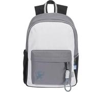 Oxford Mochila escolar para niños con bolsillo rígido para portátil para material escolar impermeable para la escuela gris funky