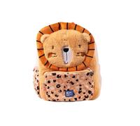 Oxford, Mochila Infantil 3 a 6 años, Niño/Niña, Tacto Suave Peluche, Lavable, Medidas 23 x 31 x 12 cm, Capacidad 8.5 L, Diseño Leo León