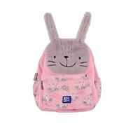 Oxford, Mochila Infantil 3 a 6 años, Niño/Niña, Tacto Suave Peluche, Lavable, Medidas 23 x 31 x 12 cm, Capacidad 8.5 L, Diseño Bunbun Conejo