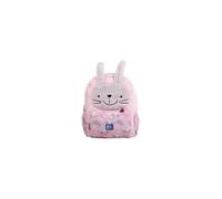 Oxford, Mochila Infantil 3 a 6 años, Niño/Niña, Tacto Suave Peluche, Lavable, Medidas 23 x 31 x 12 cm, Capacidad 8.5 L, Diseño Bunbun Conejo