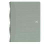 Oxford My Rec'Up - Almohadilla de espiral (A4, 90 hojas, papel óptico, 100% reciclado, color verde