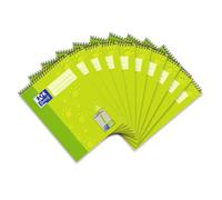 Oxford N.1 - Juego de 10 cuadernos con espiral, A5, rayado, 40 hojas