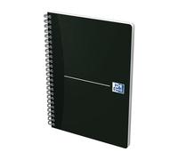 Oxford Office 100102565 - Cuaderno con espirales (tamaño A5, 180 páginas, pack de 5 unidades), color negro