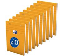 Oxford Office 100106279 Pack of 10 Notepads Size 11 x 17 cm 80 g