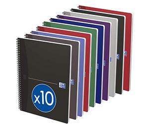Oxford Office Esencial 100100385 Lote oficina peine 10 notebook vinculante de bolsillo de 100 páginas a juego
