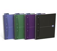 Oxford Office Notebook Wirebound Soft Cover A4 Assorted Ref 100103461 [Pack 5]