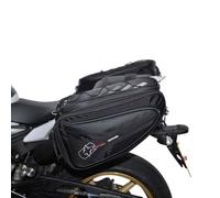 Oxford P50R OL315 - Bolsa Lateral para Moto con Red de Carga, 50 litros, Color Negro
