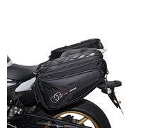 Oxford P50R OL315 - Bolsa Lateral para Moto con Red de Carga, 50 litros, Color Negro