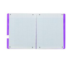 Oxford OpenFlex - Juego de 10 cuadernos de espiral (cuadros grandes, páginas, 17 x 22 cm), varios colores