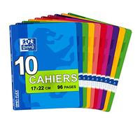 Oxford Openflex - Pack de 10 libretas grapadas de tapa blanda, A5+