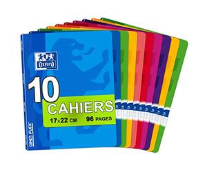 Oxford Openflex - Pack de 10 libretas grapadas de tapa blanda, A5+