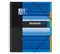 Oxford Organiserbook - Bloc de notas perforados (160 hojas, separadores de índice), colores surtidos