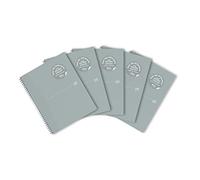 Oxford Origins - Cuaderno de cartón A4+ doble espiral con forro de 140 páginas, compatible con SCRIBZEE, 5 unidades