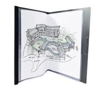 OXFORD Osmose A3 - Protector de documentos (20 vistas y 10 bolsas), color negro