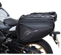 Oxford P60R Bolsa de sillín de motocicleta, negro, Talla 60 litros