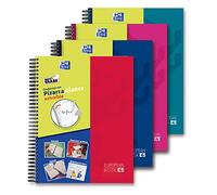 Oxford Europeanbook 5 Cuaderno espiral Escribir y borrar School Classic A4+ 120F Quad. con margen