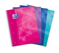 Oxford Polypro - Libretas de espiral, Baldosas pequeñas, 1 unidad [colores surtidos]