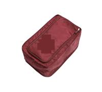 Oxford Portable Folding Shoes Storage Bag Travel Tote Zipper Pouch Waterproof Organizer Pouch Shoe Organizer Underwear Bolsas Organizadoras Maleta(Color:Claret)