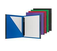 Oxford Portafolio de plástico, 5 unidades, cubierta de informe de poliéster duradera, cierres fáciles de colocar, bordes antidesgarros, tamaño carta, morado, rojo, azul, verde, negro (89330)