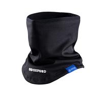 Oxford Products Advanced Storm Collar impermeable resistente al viento térmico calentador de cuello para motocicleta, Negro, L-XL