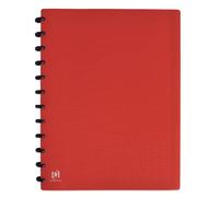 OXFORD - Protector de documentos Variozip Memphis A4, 60 vistas, 30 fundas extraíbles, color rojo