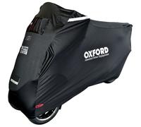 Oxford Protex Stretch-Fit Outdoor MP3 Cubierta de la motocicleta, negro para Hombres