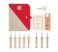 Oxford Punch needle complete set fine-regular Natural W.-1pc