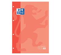 Oxford Recambio Color-1, Encolado, A4, Cuadriculado 5X5, Melocotón