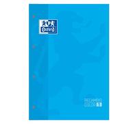 Oxford Recambio color Turquesa encolado Oxford. Tapa blanda. 80 hojas. Cuadrícula 5x5.