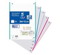 Oxford Recambio Hojas Multicolor A4 100 Hojas (17 Unidades)