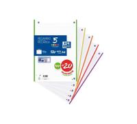 Oxford Classic Pack 5 Recambios de Cuadernos A4-A4+ Colores Vivos