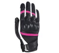Oxford RP-6S - Guante Deportivo de Cuero y Malla para Mujer, Color Negro, Blanco y Rosa, Talla XS