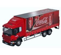 Oxford Scania 94D 6-Wheel Curtainside - Coca Cola