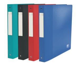 OXFORD School Life Recyc+ A4XL Espalda 40mm 4 anillos redondos, cubierta Polypro reciclado, colores surtidos