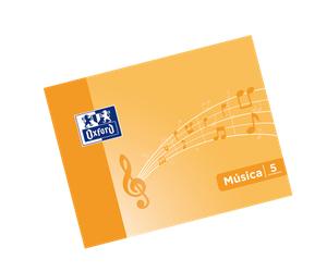 Oxford school musica a5 apaisado - tapa blanda - libreta grapada - 5 p