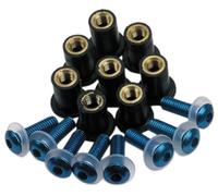 Oxford Screen Shield Tornillos de reemplazo, Azul, Talla única