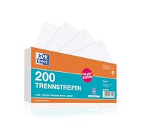 Oxford Separadores de cartón perforados 190 g/m², 200 unidades, color blanco