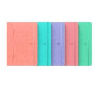 Oxford SIGNATURE 1 Unidad Cuaderno Cosido Tapa Extradura A5 Liso 80 Hojas Surtido Pastel SCRIBZEE®, Colores Aleatorios