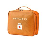 Oxford Stoff Medizintasche für Notfalls Betreuertasche Reisebotheke Tasche vacía Primeros Auxilios Set Medizinkoffer Sanitätstasche,tragbar Mini Klein Leer Medizin Behälter Tasche für Reisen,Orange L