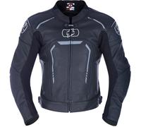 Oxford Strada Chaqueta de cuero de motocicleta, negro, Talla L