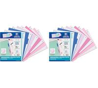 Oxford Strongline, Separadores Archivador 4 anillas A4, Plástico Opaco, 5 Posiciones, 4 Taladros, 5 Colores Pastel (Paquete de 2)