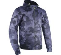 Oxford Super 2.0 Sudadera con capucha para motocicletas, negro/camuflaje, Talla L