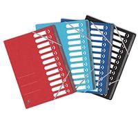 Oxford TopFile+ - Archivador con 12 posiciones (A4, cierre elástico, cubierta multicapa, grapado, color aleatorio