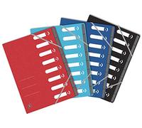 Oxford TopFile+ - Archivador con 8 posiciones (A4, cierre elástico, cubierta multicapa, grapado, color aleatorio
