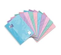 Oxford Touch - Cuaderno de notas (A4, 160 páginas, 10 unidades, 5 colores pastel)