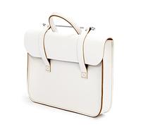 Oxford Traditional Leather MC1-WH-Funda, Estuche de música Tradicional de Cuero, Blanco